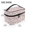 DoubleCW Cherry Blossom Travel Makeup Organizer