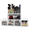 InnSweet 4 Pieces Makeup Organizer Cosmetic Storage