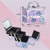Joligrace Makeup Train Case for Girls Cosmetic Box Kids