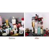 Spin Into Beauty: 360 Degree Rotating Makeup Organizer – Adjustable, Large-Capacity