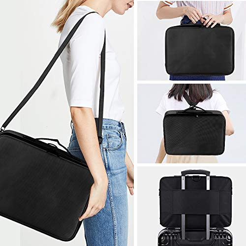 51Iavyxkr3L._SL500_ Large Capacity Travel Professional Makeup Train Case