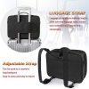 Large Travel Makeup Bag, Professional Cosmetic Case with Mirror