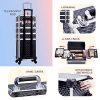 Makeup Train Case Large Storage Cosmetic Trolley 4 in 1 Large