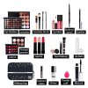 All in One Makeup Bundle Pro Makeup Brush Set