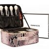ROWNYEON Snake Print Makeup Travel Case