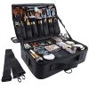 GZCZ 3 Layer Large Capacity Professional Travel Makeup Train Case