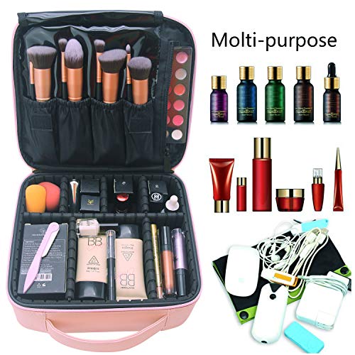 51JcL4vuXaL._SL500_ Travel Makeup Case, With Compartments Neceser De Maquillaje