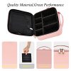 Makeup Bag Travel Cosmetic Bag Case Large Leather Cosmetic