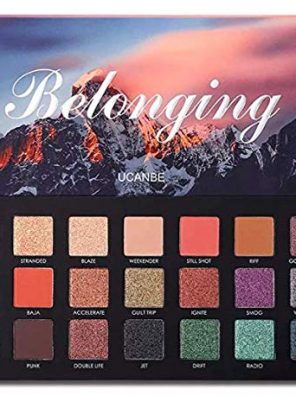 UCANBE 21 Shade Eyeshadow Palette – Pigmented Matte, Shimmer, and Metallic Shades for Every Look