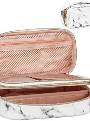 Relavel Makeup Bag Makeup Case 2-Layer