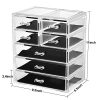 Makeup Organizer Acrylic Cosmetic with 7 Storage Drawers