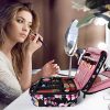 Kootek Travel Makeup Bag 2 Layer Portable Cosmetic Case