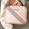 10-Inch Pink Makeup Bag – Compact & Elegant Travel Organizer