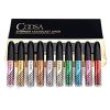 Coosa Glitter Liquid Eyeliner Set - 10PCS 10 Colors for Long Lasting Waterproof Sparkling Eyes