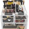 Sorbus Acrylic Cosmetics Makeup and Jewelry Storage Case