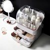 Keep It Neat: Makeup Organizer Box with Lid – Waterproof, Dustproof & Fully Open Design