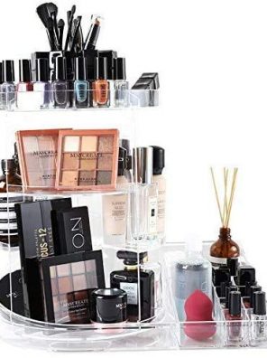 SUNFICON Rotating Makeup Organizer Detachable