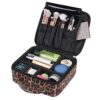 OXYTRA Makeup Bag Leopard Print PU Leather