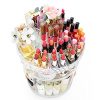 Spin Into Beauty: 360 Degree Rotating Makeup Organizer – Adjustable, Large-Capacity
