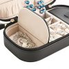 Chic and Compact: Small Black Jewelry Box for Women On-the-Go