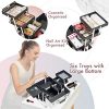Costravio Large12 inch Makeup Train Case