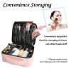 Bvser Travel Makeup Case, PU Leather with Adjustable Dividers