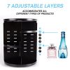360 Rotating Makeup Organizer – Adjustable, Large Capacity & DIY Storage Caddy
