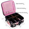 Makeup Case Large Professional Cosmetic Train Case Organizer