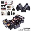 Star Pattern Makeup Case - The Ultimate XL Beauty Organizer with 6 Trays, Ideal for Beauty Enthusiasts and Professionals