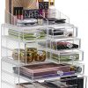 Cosmetics Makeup and Jewelry Storage Case Display Set