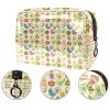 Stylish and Compact Travel Makeup Bag with Zipper - Your Ideal Cosmetic Organizer