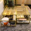 Glass Makeup Organizer Cosmetic and Jewelry Display Box