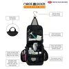 Compact Hanging Toiletry Bag and Organizer, Water Resistant with Mesh Pockets