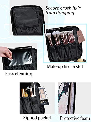51+S8WRdOAL._SL500_ Cute Rose Print Makeup Travel Bag Organizer