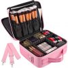 2-Layers Travel Makeup Bag Train Cosmetic Case
