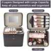 Makeup Case, Makeup Train Case with Mirrors