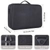 Travel Makeup Case 3-Layers with Adjustable Dividers