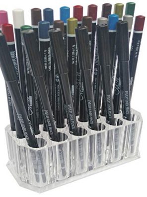 Acrylic Eyeliner Lip Liner Holder Organizer, Makeup Brush Holder
