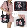 Relavel Travel Makeup Bag 2 Layer Heighten Makeup Train Case