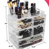 Sorbus Acrylic Cosmetics Makeup and Jewelry Storage Case
