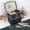 Makeup Case, Makeup Train Case with Mirrors