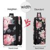 Relavel Travel Makeup Bag 2 Layer Heighten Makeup Train Case