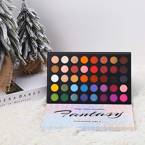 51VRRJeYskL Highly Pigmented Eye Makeup Palette , Matte Shimmer