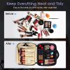 Kootek Travel Makeup Bag 2 Layer with Mirror