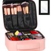 Get Glam On the Go with our Pink PU Leather Journey Makeup Bag! ?✈️
