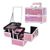 Makeup Train Case Portable Cosmetic Box