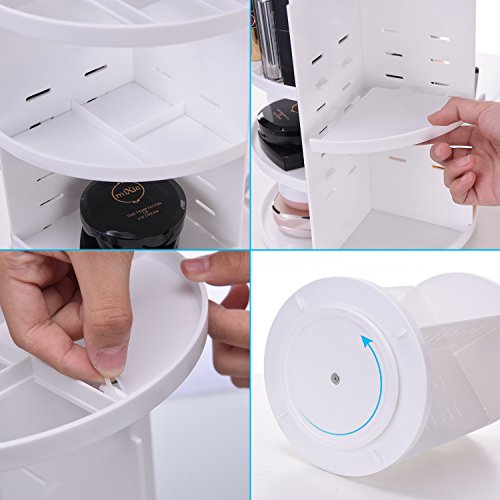 51WEAiOfmWL._SL500_ MOFIR Makeup Organizer 360 Degree Rotating