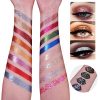 16 Sparkling Glitter Eyeshadows for Pro Makeup - Cruelty-Free, Ultra Pigmented, and Versatile for Face and Body Glam