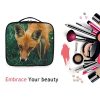 North American Fox Portable Makeup Case | Premium Quality Beauty Organizer with Adjustable Dividers