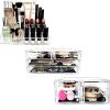 Makeup Organizer Acrylic 3 Pieces Storage Display Case